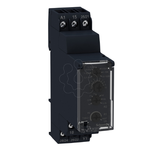 Imagem de Rele temporizador de 12v Multifuncional - 12v ac / dc - 2 c / o