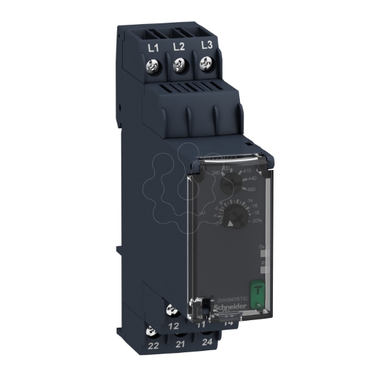 Imagem de Rele trifasico de controlo de subtensao 380...480vac 2 c/o