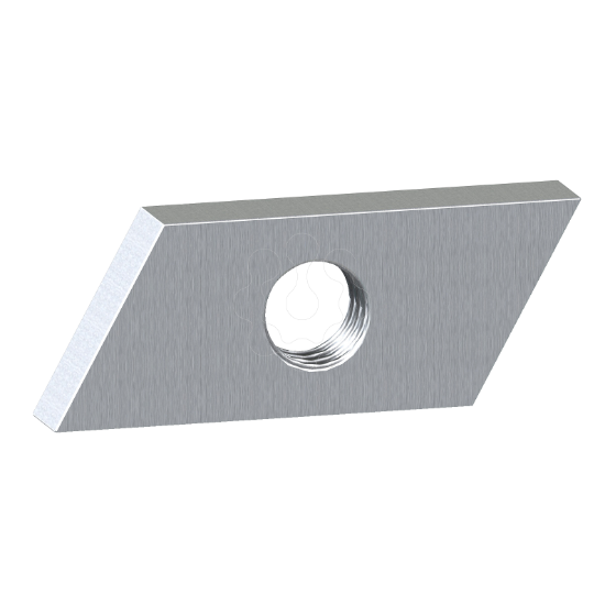 Imagem de M4 standard nut for vertical aluminium rails - Supply: 100 pieces
