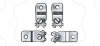 Imagem de Stainless stell wall mounting lugs set of 4 +fixings for PLS box