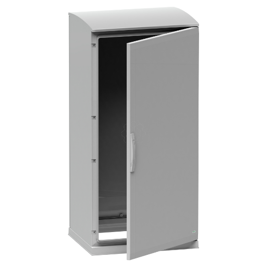 Imagem de Floor standing encl.polyester vers.PLAZT w/open plinth+canopy 750x750x620 IP44