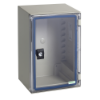 Imagem de Armario de montagem na parede em ABS/PC monobloco IP66 H310xW215xD160mm porta transparente