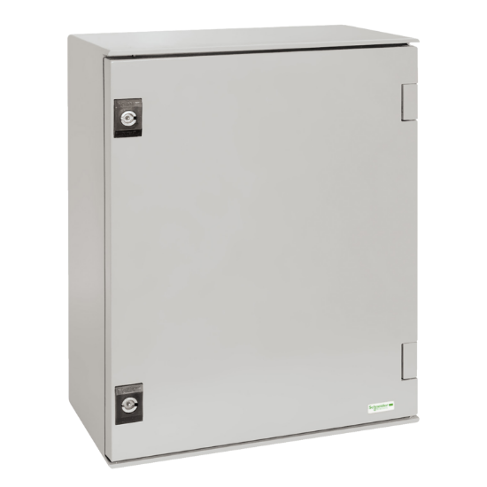 Imagem de wall-mounting encl. polyester monobloc IP66 H847xW636xD300mm+metal mount.plate