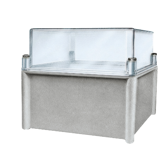 Imagem de PLS box polyester rear transparent PC cover IP66 27x36x23cm