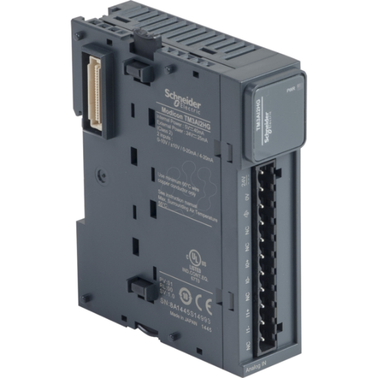 Imagem de Modulo TM3 - 2 entradas analog de elevada resolucao com terminais de mola