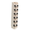 Imagem de terminal block - 12 contacts - branco - quantidade 1