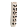 Imagem de terminal block - 12 contacts - branco - quantidade 1