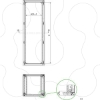 Imagem de Spacial SF/SM 19" fixed rack - 1200 mm