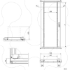 Imagem de Spacial SF/SM 19" swing rack - 1400x800 mm - 27 modules
