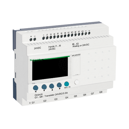 Imagem de Rele inteligente compacto zelio logic - 20 e s - 24 v cc – relogio - ecra