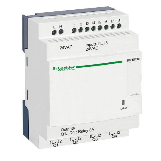 Imagem de Rele inteligente compacto zelio logic - 12 e s - 24 v ca – relogio – sem ecra