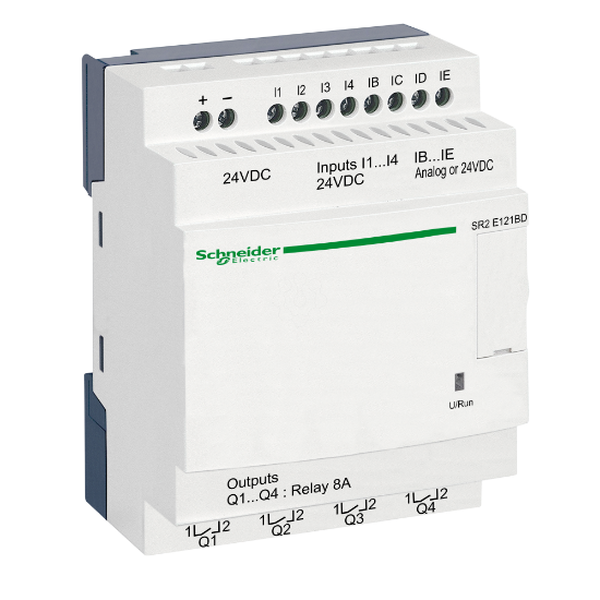 Imagem de Rele inteligente compacto zelio logic - 12 e s - 24 v cc – relogio – sem ecra