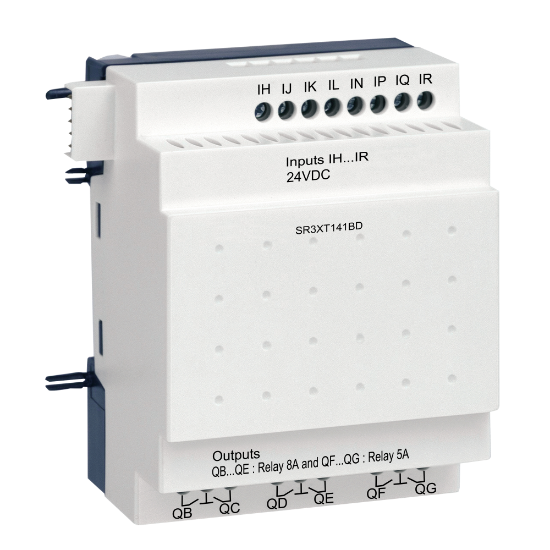 Imagem de Modulo de extensao de e/s discreta - 14 e/s - 24 v dc - para zelio logic