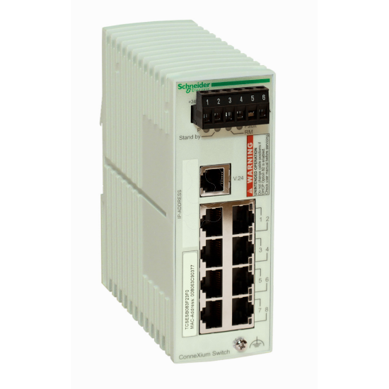 Imagem de ConneXium basica Interruptor Controlados - 6 portas para portas de cobre 3 + para fibra optica multimodo
