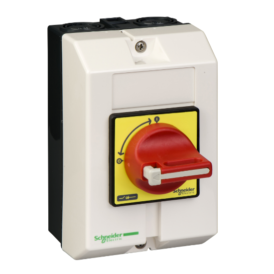 Imagem de interruptor seccionador principal paragem de emergencia em caixa 3P 20A