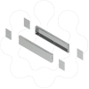 Imagem de Spacial - side plinth - H100 D400 stainless steel 316L