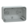 Imagem de PC box IP66 IK08 RAL7035 Int.H105W65D55 Ext.H116W74D62 opaque PC cover H10