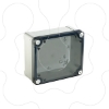 Imagem de PC box IP66 IK08 RAL7035 Int.H125W80D65 Ext.H138W93D72 Transp.cover H20