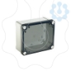 Imagem de PC box IP66 IK08 RAL7035 Int.H125W80D65 Ext.H138W93D72 Transp.cover H20