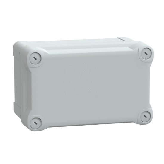 Imagem de PC box IP66 IK08 RAL7035 Int.H175W105D100 Ext.H192W121D105 opaque PC cover H40