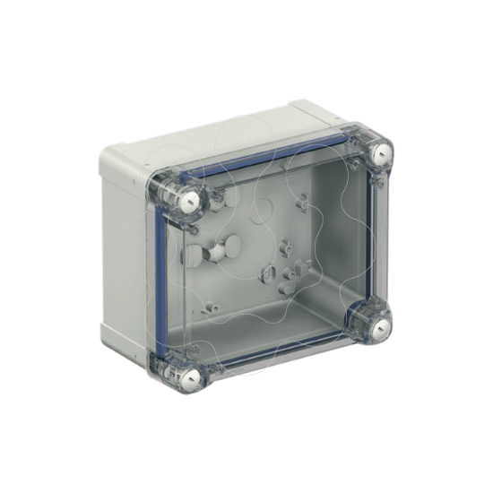 Imagem de PC box IP66 IK08 RAL7035 Int.H325W275D160 Ext.H341W291D168mm. Transp.cover H60