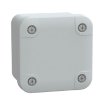 Imagem de PC box IP66 IK08 RAL7035 Int.H65W65D45 Ext.H74W74D56 opaque PC cover H10