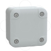 Imagem de PC box IP66 IK08 RAL7035 Int.H65W65D45 Ext.H74W74D56 opaque PC cover H10