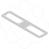 Imagem de with 2 FL21 cutouts for S3D encl. RAL7035. L495xW220