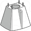 Imagem de Guarda de prot p/ montagem no fundo de boton xaca p/ bot c/ chave