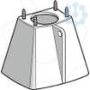 Imagem de Guarda de prot p/ montagem no fundo de boton xaca p/ bot c/ chave