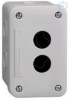 Imagem de Estacao de controlo vazia - cinzento claro - 2 recortes - ip54 - para xb7 o 22 mm