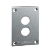 Imagem de Placa frontal perfurada - xap-e - metal - 2 aberturas horizontais