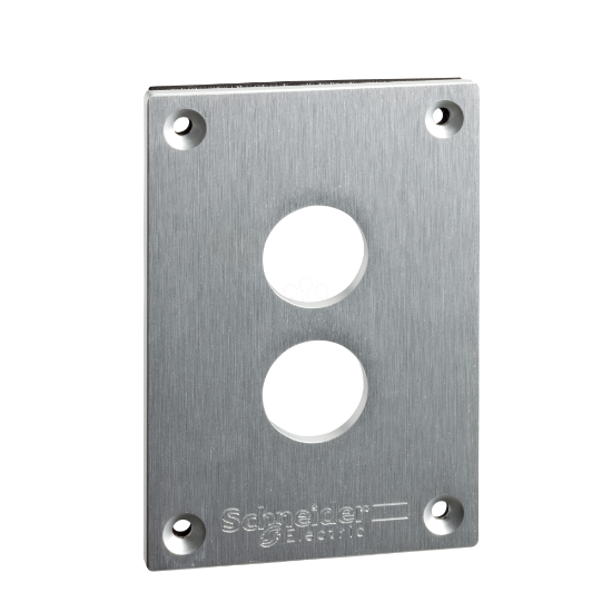 Imagem de Placa frontal perfurada - xap-e - metal - 2 aberturas horizontais
