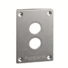 Imagem de Placa frontal perfurada - xap-e - metal - 2 aberturas horizontais