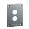 Imagem de Placa frontal perfurada - xap-e - metal - 2 aberturas horizontais