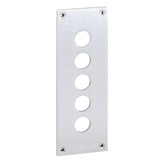Imagem de Placa frontal perfurada - xap-e - metal - 5 aberturas horizontais