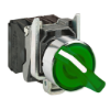 Imagem de Interruptor selector iluminado verde o 22 manipulo 2 posicoes - 24 v - 1no+1nc