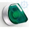 Imagem de Interruptor selector iluminado verde o 22 manipulo 2 posicoes - 24 v - 1no+1nc