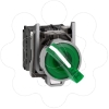 Imagem de Interruptor selector iluminado verde o 22 manipulo 2 posicoes - 24 v - 1no+1nc