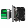 Imagem de Interruptor selector iluminado verde o 22 manipulo 2 posicoes - 24 v - 1no+1nc
