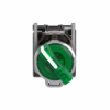 Imagem de Interruptor selector iluminado verde o 22 manipulo 2 posicoes - 24 v - 1no+1nc
