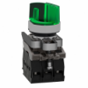 Imagem de Interruptor selector iluminado verde o 22 manipulo 2 posicoes - 24 v - 1no+1nc