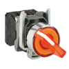 Imagem de Interruptor selector iluminado amarelo o 22 manipulo 2 posicoes - 24 v - 1no+1nc