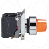 Imagem de Interruptor selector iluminado amarelo o 22 manipulo 2 posicoes - 24 v - 1no+1nc