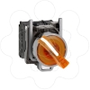 Imagem de Interruptor selector iluminado amarelo o 22 manipulo 2 posicoes - 24 v - 1no+1nc