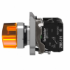Imagem de Interruptor selector iluminado amarelo o 22 manipulo 2 posicoes - 24 v - 1no+1nc