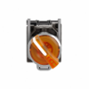 Imagem de Interruptor selector iluminado amarelo o 22 manipulo 2 posicoes - 24 v - 1no+1nc
