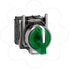 Imagem de Interruptor selector iluminado verde o 22 manipulo 3 posicoes - 240 v-1no+1nc