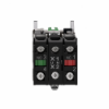 Imagem de Interruptor selector iluminado verde o 22 manipulo 3 posicoes - 240 v-1no+1nc