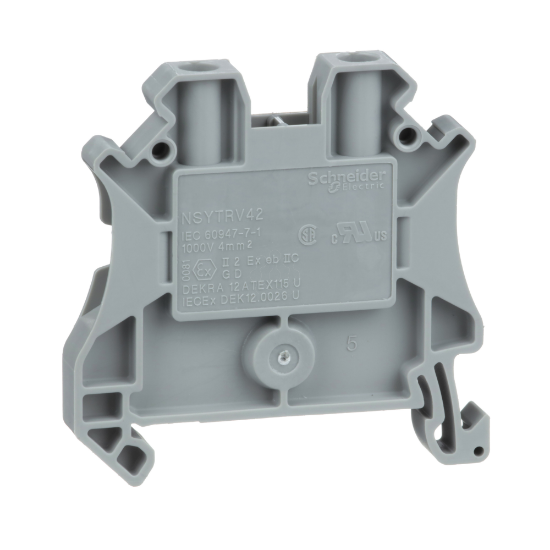 Imagem de BORNE PASS 4MM2 CINZ 1P 1X1